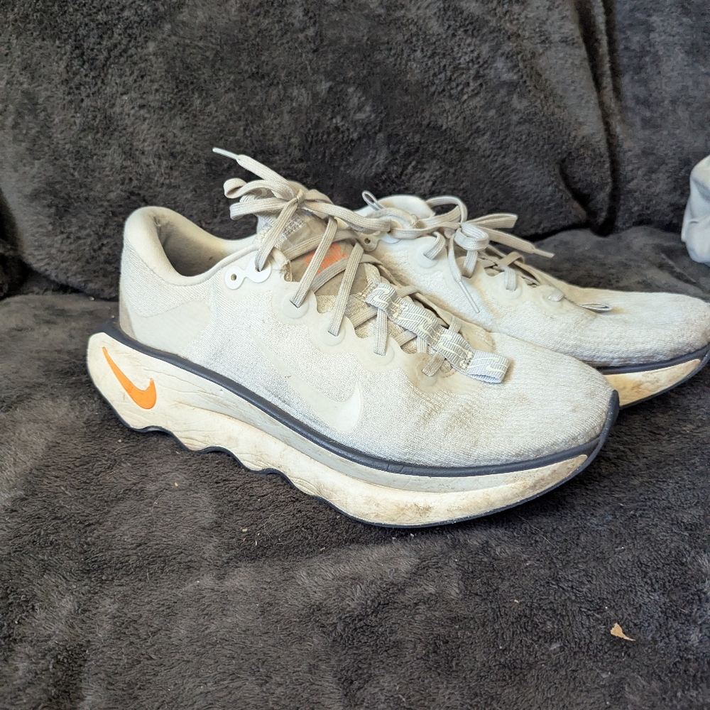 Nike Running Shoes with Orange Accent